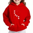 thumbnail image 2 of Sweatshirt for Kids Cute Printed Long Sleeves Hoodies with Pocket Casual Crew Neck Fall Winter Pullover Tops Clothes Comfy Jumper School Warm Girl Sweatshirts, 2 of 4