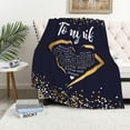 thumbnail image 2 of Wife Gifts from Husband, Wedding Anniversary Romantic Gifts for Her, Best Wife Gifts, Wife Birthday Gift Ideas, Presents for Wife, to My Wife Gift Throw Blanket 60"X 50", 2 of 5