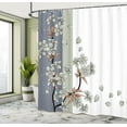 thumbnail image 4 of Ambesonne Japanese Shower Curtain, Romantic Sakura Blooms Art, 69"Wx84"L, Pale Sage, 4 of 4