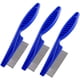 thumbnail image 1 of Peine para piojos para gatos y perros, 3 peines para pulgas de dientes finos, herramienta de aseo para eliminar marcas de lágrimas del pelo flotante, 1 of 5