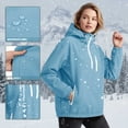 thumbnail image 2 of Admvng Women's Windproof Jacket Half Zip Pullover Drawstring Pocket Lightweight Water Resistant Outdoor Travel Windbreaker Coat, 2 of 7