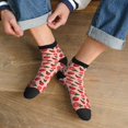 thumbnail image 3 of Fuzoiu Tomatoes Print Adult Socks, Crew Moisture-wicking Socks, Unisex Cushion Crew Socks,Casual Sports Ankle Socks, 3 of 7