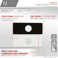 thumbnail image 3 of Stylish Single-Hole Bathroom Plate in Matte Black Finish A-801N, 3 of 9