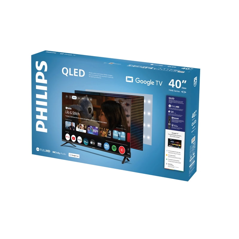 Philips 40" Class QLED FHD (1080p) Google Smart TV (40PQF7446/F7) gallery view