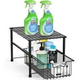 SimpleHouseware Stackable Under Sink Sliding Basket Organizer