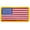 US FLAG/SM/GOLD, variant on 12 pieces 2" Custom Activity Scouts Applique Fun Patches - US Flag Subdued 3.5 X 2 3/8