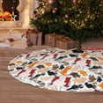 thumbnail image 6 of Sikiie Cute Cats 30-48 inches {designName} Print Christmas Tree Skirt Snowman Xmas Tree Skirt with Edge Christmas Decorations for Holiday Party-36", 6 of 7