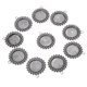 thumbnail image 5 of 10 / Paquete Colgantes de Bisel de Filigrana de Plata Antigua Cabujón Base Ajuste 3 jinwen colgantes de bisel de cabujón, 5 of 8