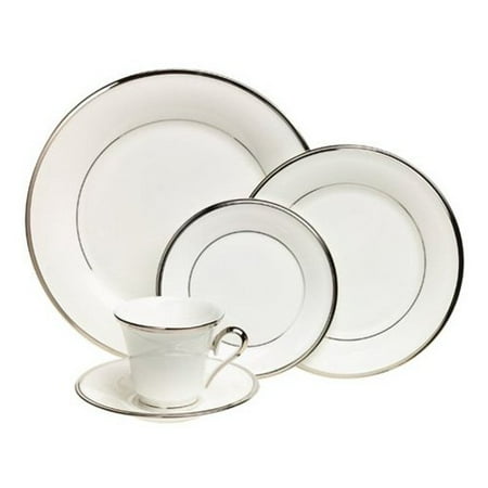 - * Clearance * Lenox Solitaire White 5-piece Dinnerware Place Setting