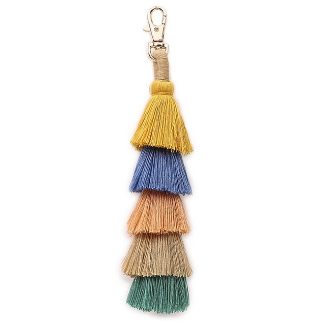 Porte-clés à Pampilles Mode Multi-Usage Pendentif Pompon Charme de Sac