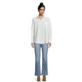 thumbnail image 5 of Time and Tru Women's Oversized Button Front Shirt, Sizes XS-XXXL, 5 of 6