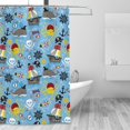 thumbnail image 4 of Sigee Pirate Marine Animals for Waterproof Fabric Shower Curtain 72" W x 72" H for Bathroom Shower Curtain, 4 of 5