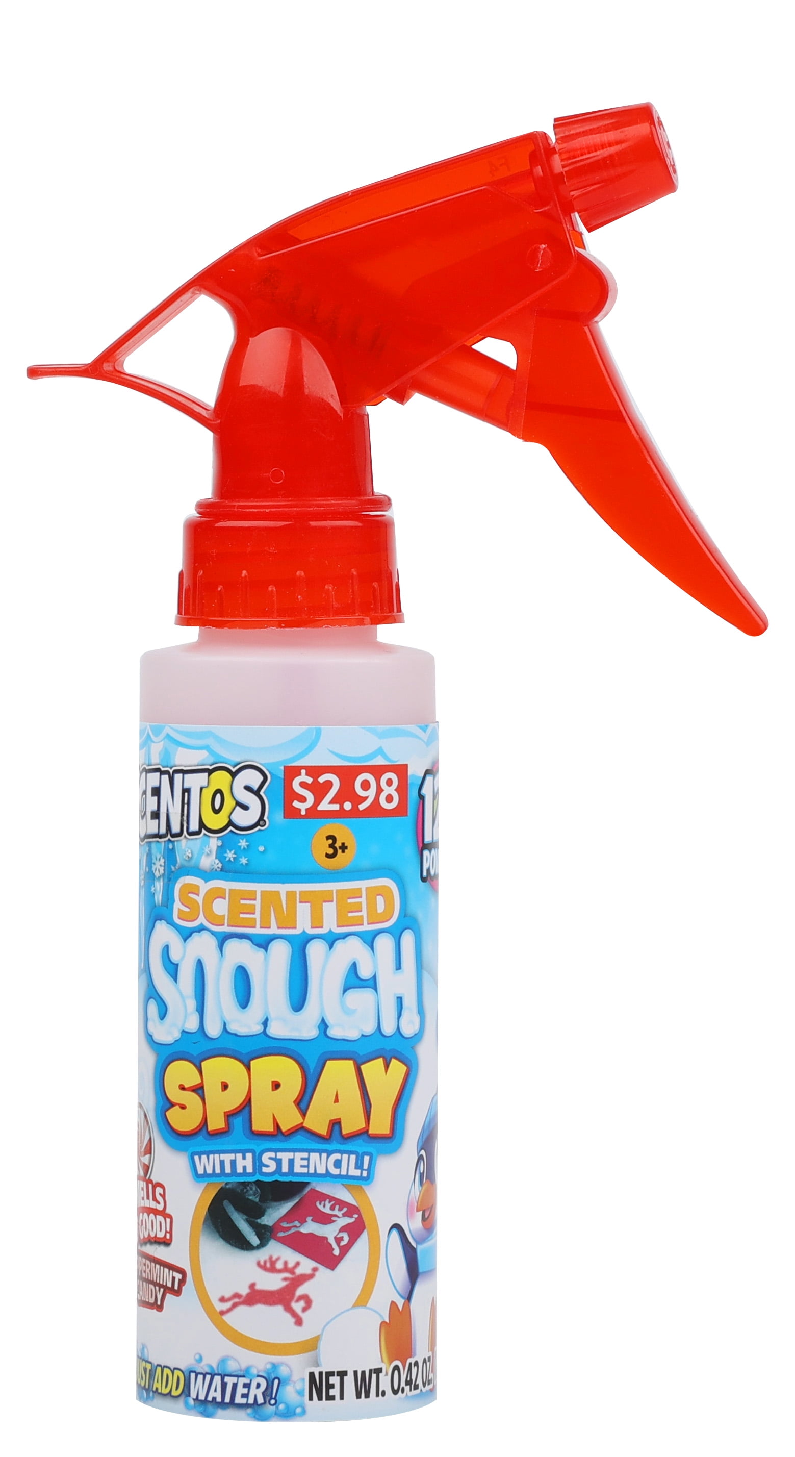 Scentos Holiday Scented Peppermint Snough™ Spray - Eco-Safe for Snow or Sand - Great Party Favor - 3+