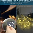 thumbnail image 3 of MQ Outdoor 39.4' Solar Powered with Type-C Charging Portable Stowable 8-Mode LED String Light, 3 of 10