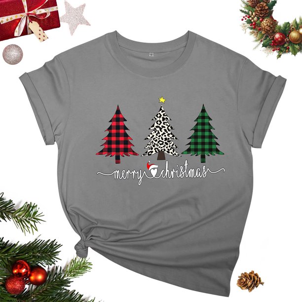 Fiudx Ofertas Relámpago Blusa de Manga Corta con Estampado de Moda para Mujer, Divertida Camiseta con Cuello Redondo