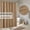 Coffee, variant on Yiannan Waterproof Fabric Shower Curtain Liner with 3 Magnets,Machine Washable,Mold Resitant,72x72, White