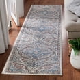 thumbnail image 2 of SAFAVIEH Oregon Seachlann Floral Bordered Runner Rug, Grey/Blue, 2'2" x 12', 2 of 7