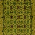 thumbnail image 1 of Ahgly Company Indoor Square Abstract Yellow Modern Area Rugs, 5' Square, 1 of 4