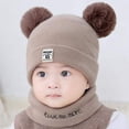 thumbnail image 5 of GRNSHTS Newborn Infant Kids Baby Boy Girl Pom Hat Winter Warm Knit Bobble Beanie Cap Scarf Set, 5 of 10