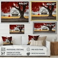 thumbnail image 4 of Designart "Farmhouse Red And Grey euphony III" Farm Floater Framed Wall Decor, 4 of 7
