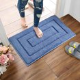 thumbnail image 5 of InsCrazy Bathroom Rugs Non-Slip Solid Color Versatile Multi-color Bathroom Door Shower Quick Dry Absorbent Foot Pad-fine Fiber Machine Washable Floor Mat Bath Decor 17" x 24", 5 of 5