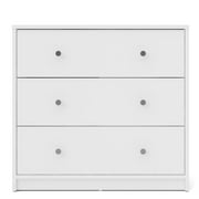 Tvilum Studio 3 Drawer Dresser for Adults, White