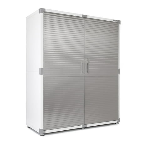Seville Classics UltraHD® Steel Storage Lockable Organizer Locker Cabinet, 60" W x 24" D x 72" H, White