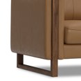 thumbnail image 5 of Simpli Home Richard Modern, Contemporary 62 inch Wide Sofa in Butternut Brown Genuine Leather, 5 of 14