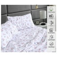 thumbnail image 3 of TiaGOC 100% Cotton Sheets for XL Size Bed - Crispy Cooling Percale Sheets - Breathable & Durable XL Sheet Set - 16 Inches Deep Pocket Sheets - Funa Flora - 3 Pieces, 3 of 8