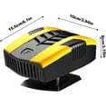 thumbnail image 6 of Car Heater, 150W 12V Auto Heater Defroster that Plugs into Cigarette Lighter, Portable 360-Degree Rotating Electric Defroster, 2-in-1 Fast Heating & Cooling Modes for Auto RV Car Truck, Etc (Yellow), 6 of 8