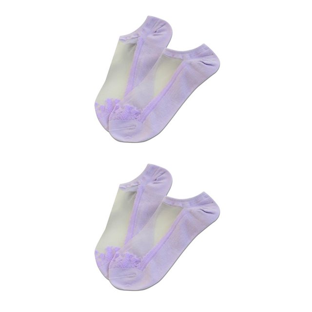 Jumpingount Calcetines cortos de seda de cristal de encaje de nuevo diseño cálido calcetines invisibles transparentes ultrafinos calcetines de corte bajo Type3 NO3 Jumpingount CBP085557