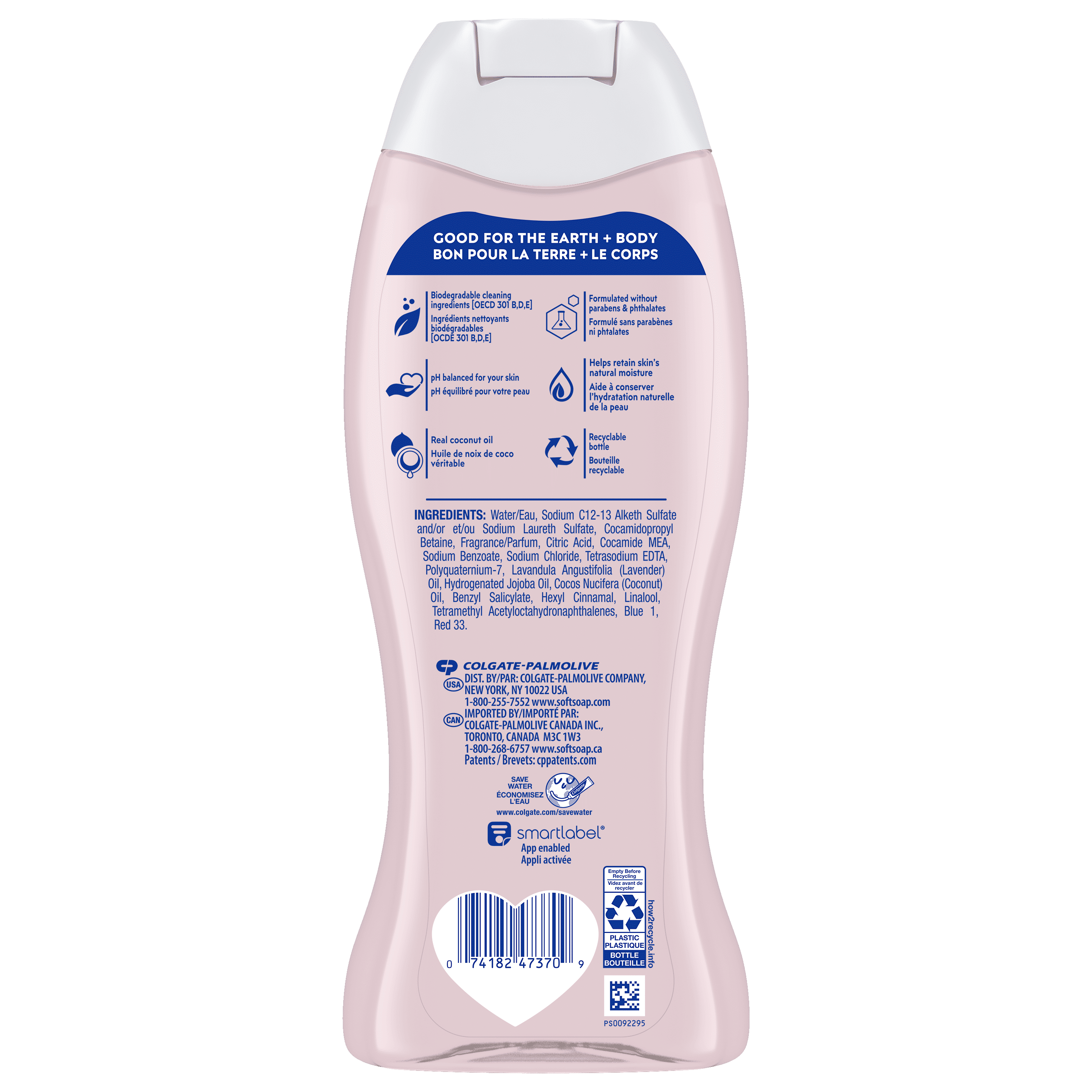 Softsoap Moisturizing Body Wash, Luminous Oils Coconut Oil & Lavender - 20 Ounce