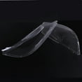 1Pair Car Headlight Lens Cover Replacement Transparent Shell Front