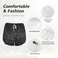 thumbnail image 4 of Salouo Black And White Dotted Print Women's 2 in 1 Running Shorts Double-Layer Shorts Athletic Workout Gym Yoga Shorts Running Shorts for Women-XX-Large, 4 of 7