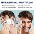 thumbnail image 3 of East Moon Men's Hair Removal Foam Spray Leg Armpit Chest Hair Gentle Clean Fast Hair Removal Spray -, 3 of 5