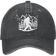 thumbnail image 1 of czcpp-Vintage Bigfoot Baseball Cap Washed Sasquatch Dad Hat for Men Women Black, 1 of 4