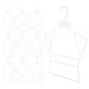 thumbnail image 3 of 10 piezas de ropa para niños perchas de ropa para bebés estantes de secado, 3 of 6