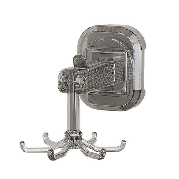 Billuyoard Ganchos multiusos sin costuras, fuerte fuerza de vacío, Adaptable a varios escenarios, gancho giratorio grueso Organizadores de utensilios de cocina Gris