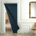 thumbnail image 2 of HomeDM Thermal Insulated Door Curtain, Thicken Cotton Curtain Entrance Cover Patio Door Insulation Cover Keep Warm Winter, Army Green, 31.5"x78.7", 2 of 7