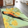thumbnail image 3 of Yellow Sage Green Floral Area Rug 3x5 Washable Rug Non Slip Vintage Summer Bird Botanical Large Area Rug Indoor Floor Carpet for Entryway Bedroom Kitchen Living Room Home Office Dining Room Nursery, 3 of 8