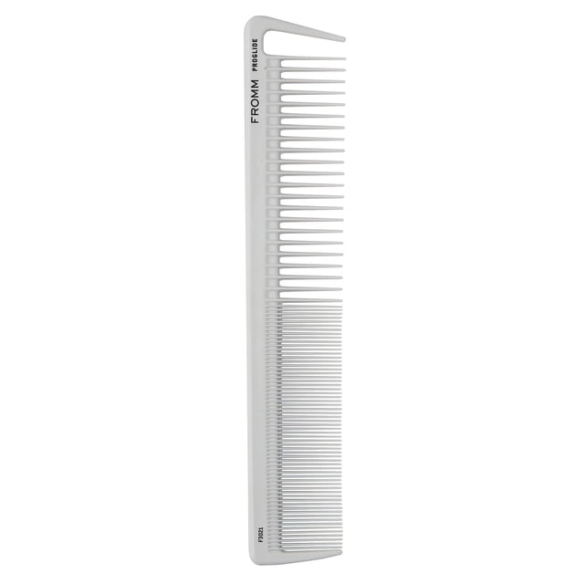 Peine para lavabo Fromm ProGlide de 7,5 pulgadas con infusión de silicona y cerámica para un peinado suave y antiestático, dientes flexibles y dientes seccionadores para desenredar