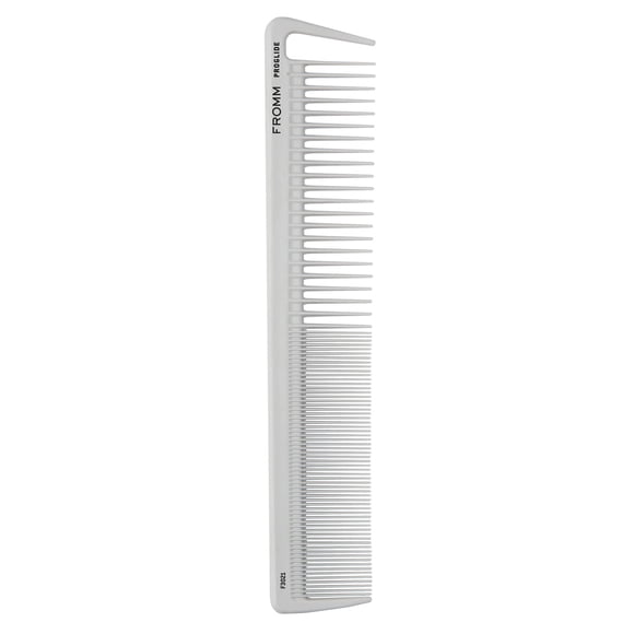 Peine para lavabo Fromm ProGlide de 7,5 pulgadas con infusión de silicona y cerámica para un peinado suave y antiestático, dientes flexibles y dientes seccionadores para desenredar