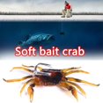 thumbnail image 2 of Señuelo de pesca falso de cangrejo de simulación suave de hundimiento de 10cm 30g con anzuelo (gris) Likrtyny Deportes al aire libre Salida diaria Juego de fiesta, 2 of 9