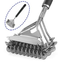BEEPRINCESS Grill Brush and Scraper Bristle Free – Safe BBQ Brush for Grill – 16.5'' Stainless Grill Grate Cleaner– Gifts for Grill Wizard