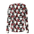 thumbnail image 5 of Women's Christmas Themed Zip-Up Hoodie - Fleece Lined Warm Flannel Coat with Pocket, Plus Size Sharpa Jacket with Hood for Fall Winter Holiday, 5 of 5