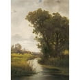 thumbnail image 2 of Ludvík Barták 19x24 Gold Ornate Framed and Double Matted Museum Art Print Titled - Trees by the Water, 2 of 4