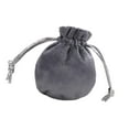 thumbnail image 3 of Bolsa con cordón para guardar joyas, organizador de regalos de fiesta, bolsa de terciopelo para relojes, collares, pulseras, dijes y aniversarios. Gris oscuro 65 x 85 cm, 3 of 8