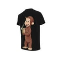 thumbnail image 4 of Curious George Kids Tshirt Short Sleeve Crewneck T-Shirts Boys Girls 3D Cartoon Casual Shirts, 4 of 5