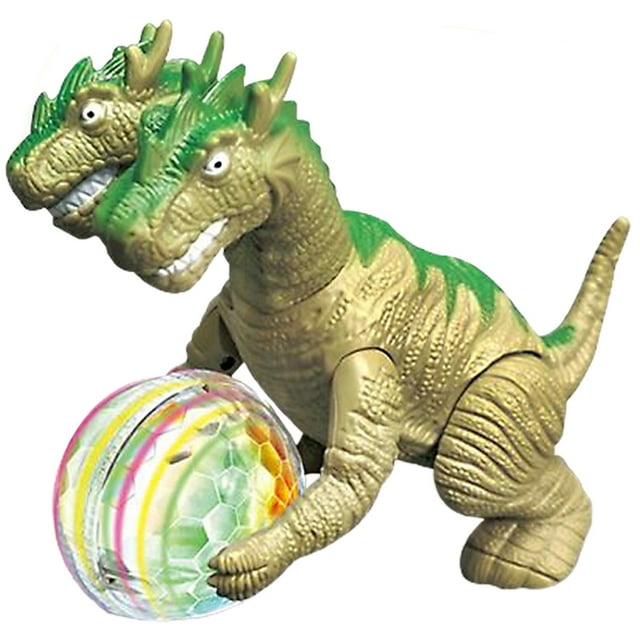 Electronic Dinosaur Toy Plastic: Ball Light up Walking Dinosaur Educational Toy