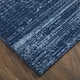 thumbnail image 3 of Feizy Deja Modern Solid, Blue/Silver, 2'6" x 7'3" Runner Easy Care Stain Resistant Pet & Kid Friendly Casual Floor Rug for Living room Bedroom, 3 of 8